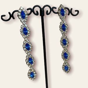 Vintage Austrian Crystal Dangle Earrings